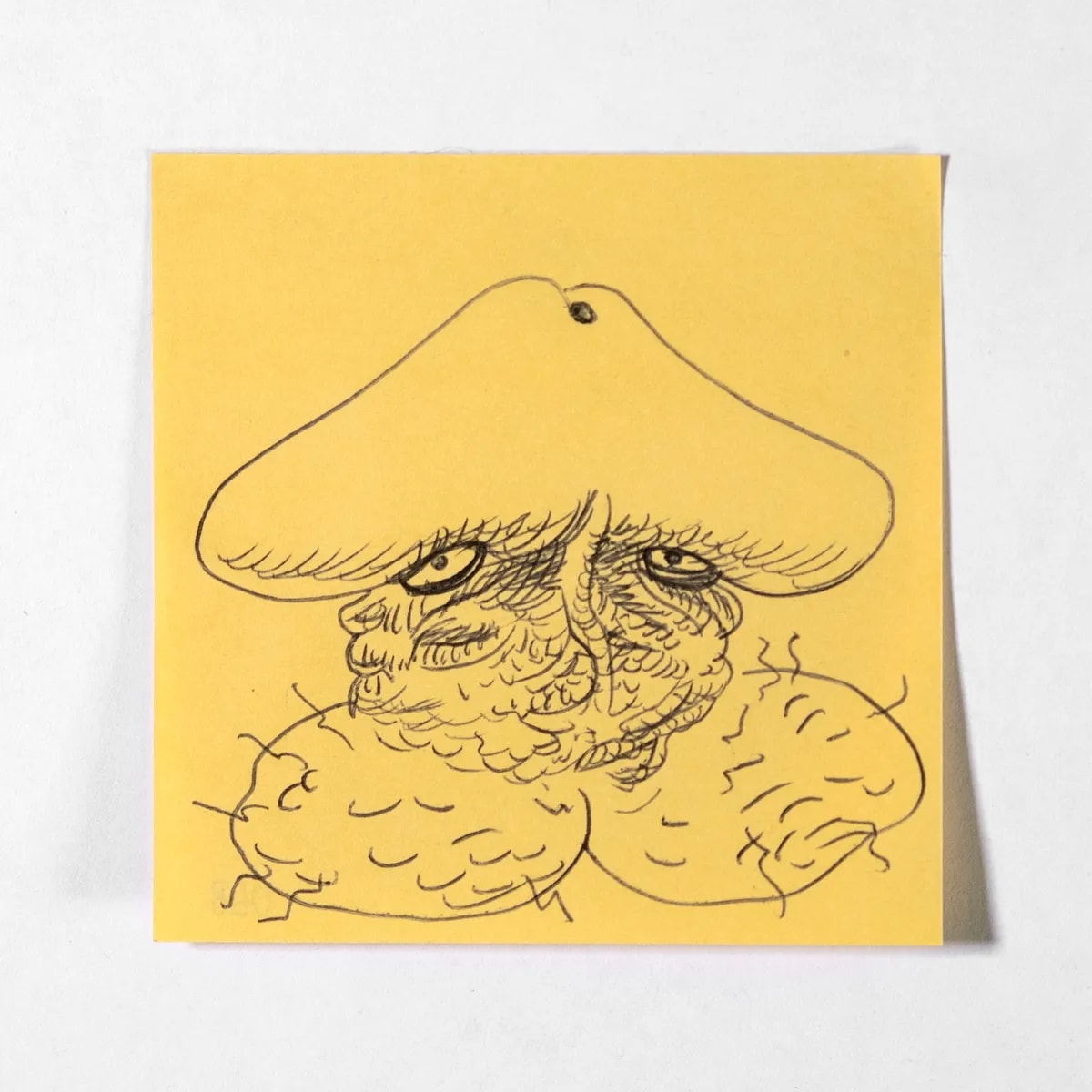 Jovian, No. 068 of 512: a hand-drawn cazzo on a sticky note