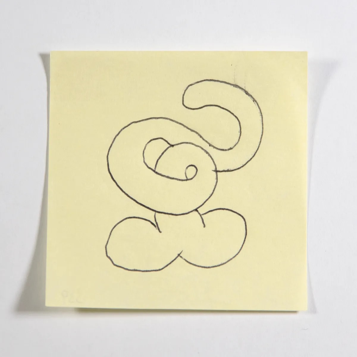 Reed, No. 339 of 512: a hand-drawn cazzo on a sticky note