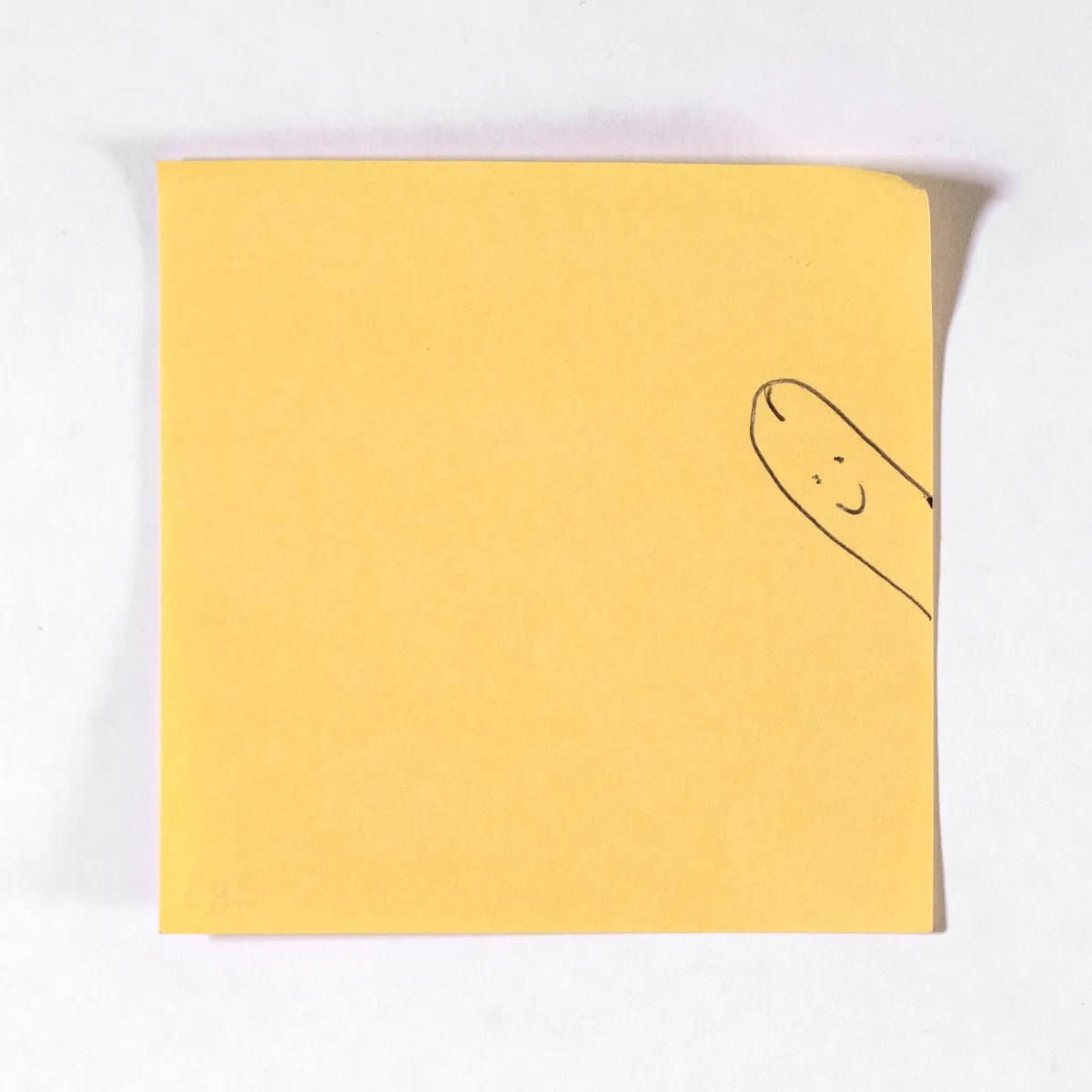 Fancyful, No. 385 of 512: a hand-drawn cazzo on a sticky note