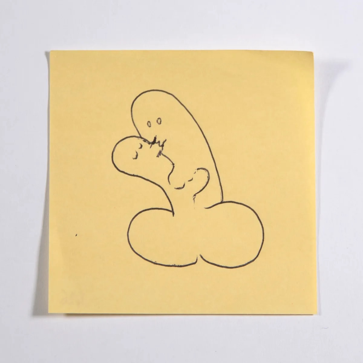 Soulful, No. 426 of 512: a hand-drawn cazzo on a sticky note